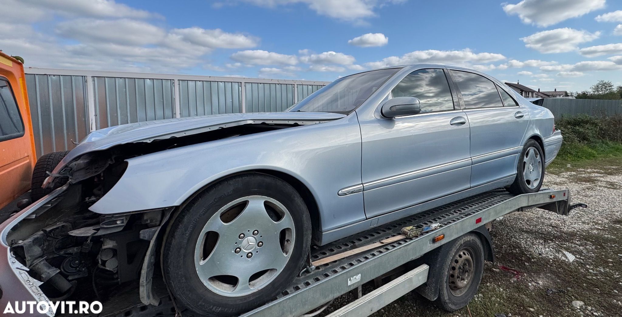 Dezmembrări Mercedes S600 S400 cdi om628 v8 w220 CL600 e215  CL500 1999 2000 2001 V12 M137 bobina Abc suspensie hidraulică plafon alcantara crem cu trapă pentru varianta lungă - 1