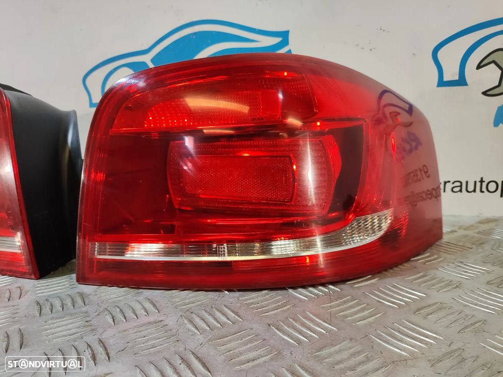 FAROLIM FAROLINS TRASEIRO TRÁS ESQUERDO DIREITO AUDI A3 8P 8P3 S-LINE RESTYLE FACELIFT 3 PORTAS 8P3945096A 8P3945095A - 3