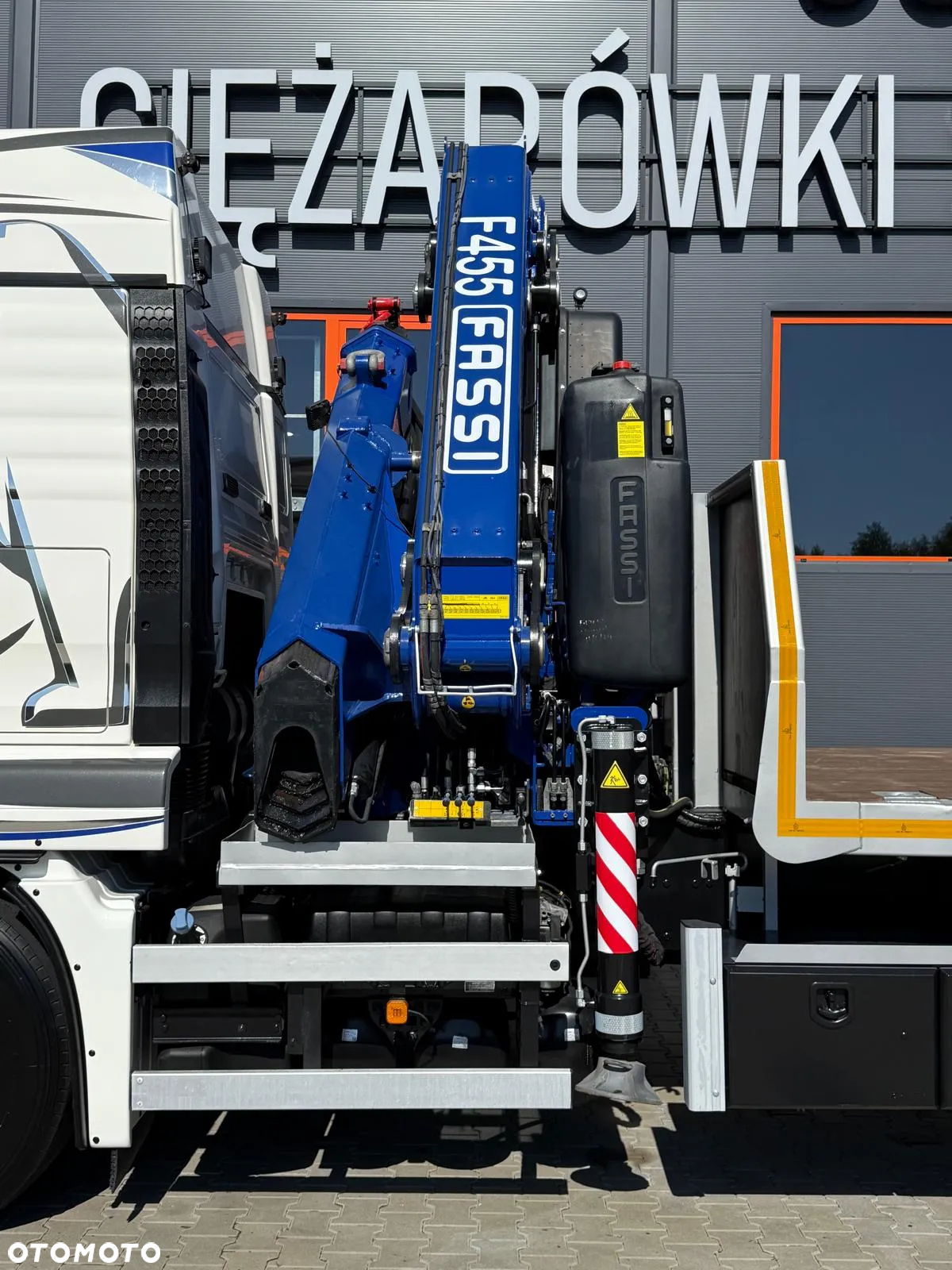MAN TGS TGX 26.400 // E6 // 6x2 // platforma + FASSI F455RA.2.25 // Do przewozu kontenerów dzwig żuraw HDS kran crane laweta - 13