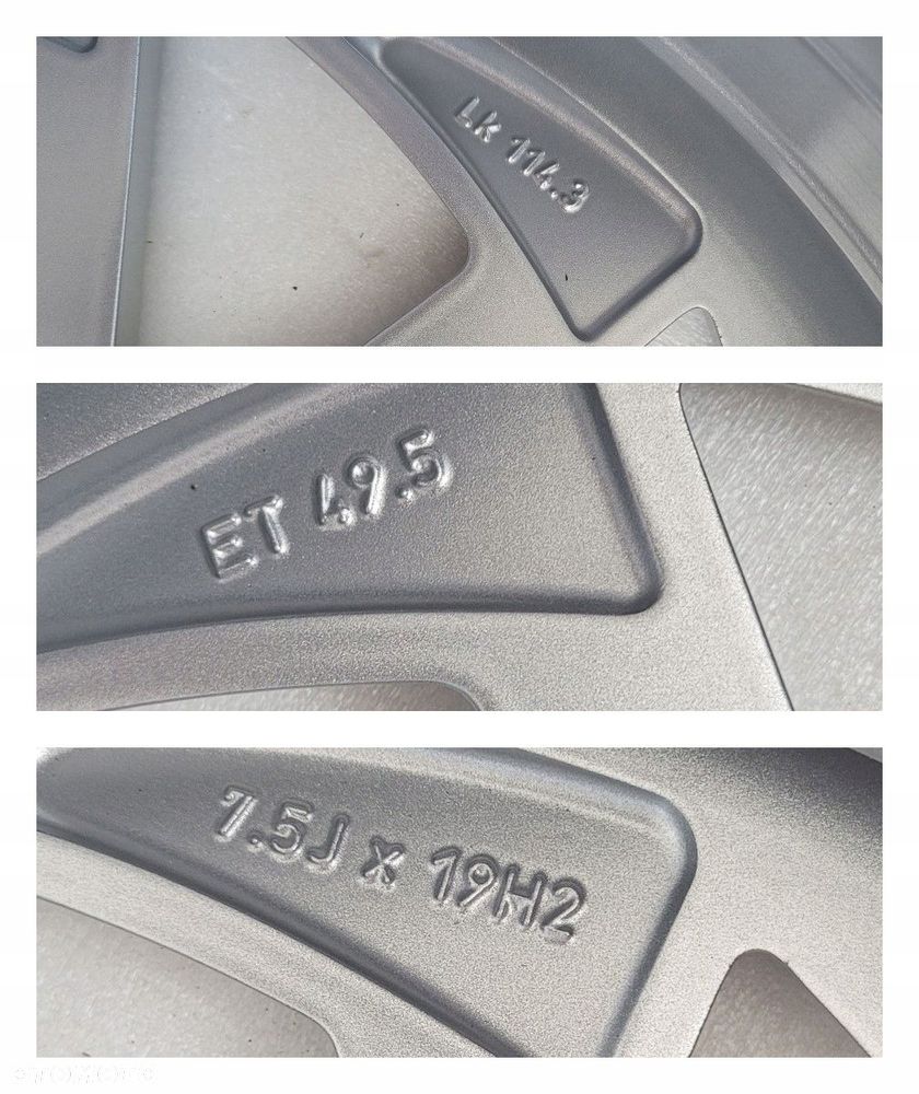 FELGA HYUNDAI SANTA FE TUCSON KIA 7,5X19 ET49,5 5X114,3 - 14