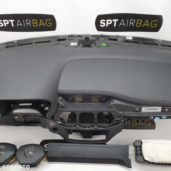 MERCEDES B-KLASA W246 SKÓRA DESKA ROZDZIELCZA KONSOLA KOKPIT PULPIT PODUSZKI AIRBAG AIR BAG PASY KIT SET - 3