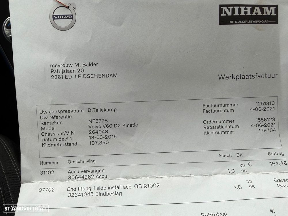 Volvo V60 1.6 D2 Drive Kinetic Start/Stop - 31