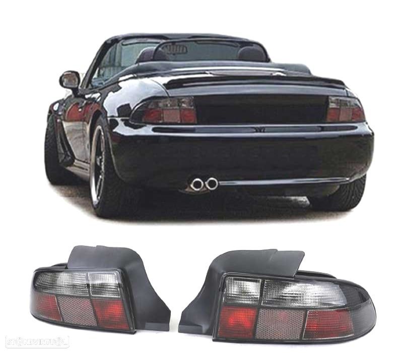 FAROLINS TRASEIRO BMW Z3 95-99 CROMADO ESCURECIDOS - 1