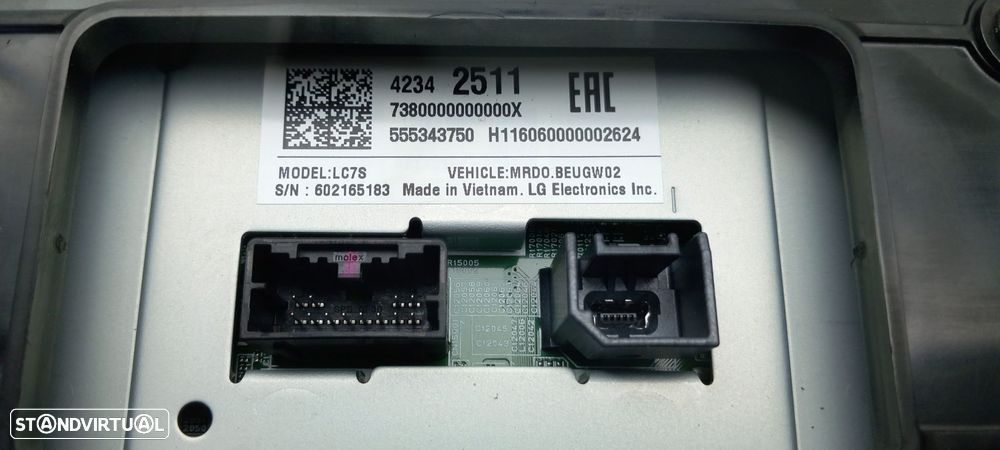 Display / ecrã de informações OPEL Astra K - 5