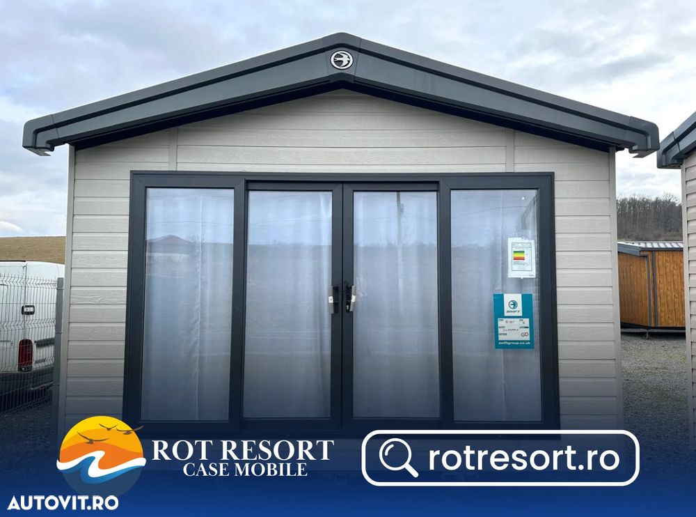 Alta Casă mobilă 4 anotimpuri Swift Morlaix Lodge nr. 147 | Tâmplărie PVC si încălzire centrala pe gaz cu calorifere | 12.4 x 4.3 m | 2 dormitoare si 2 băi - 1