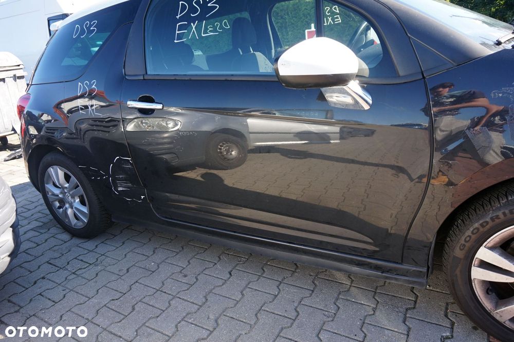 DRZWI PRZEDNIE PRAWE DS3 I EXL  CZARNY CITROEN 2010-2014 - 2