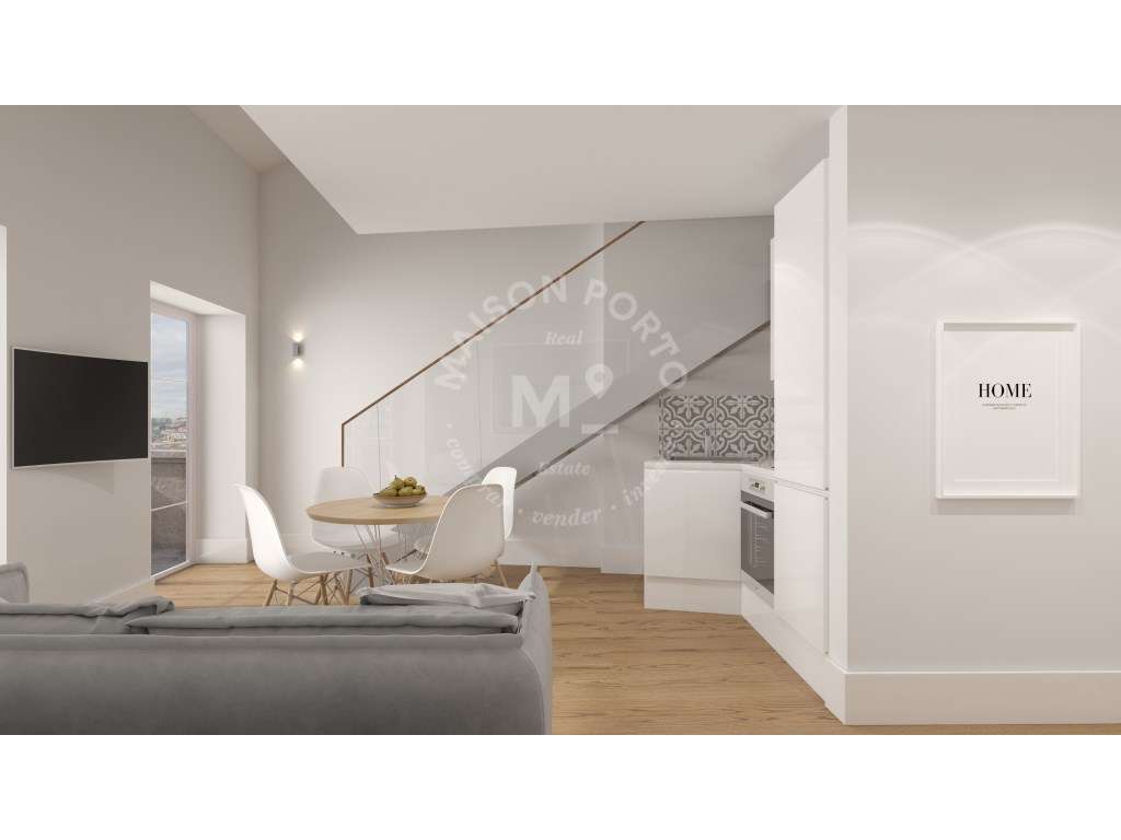 Apartamento T1(Loft) com Mezanino e Varanda com vista do Rio Douro ... - Grande imagem: 5/41