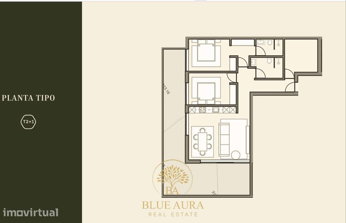 Apartamento T2+1 Venda em Penamaior,Paços de Ferreira - Grande imagem: 2/22