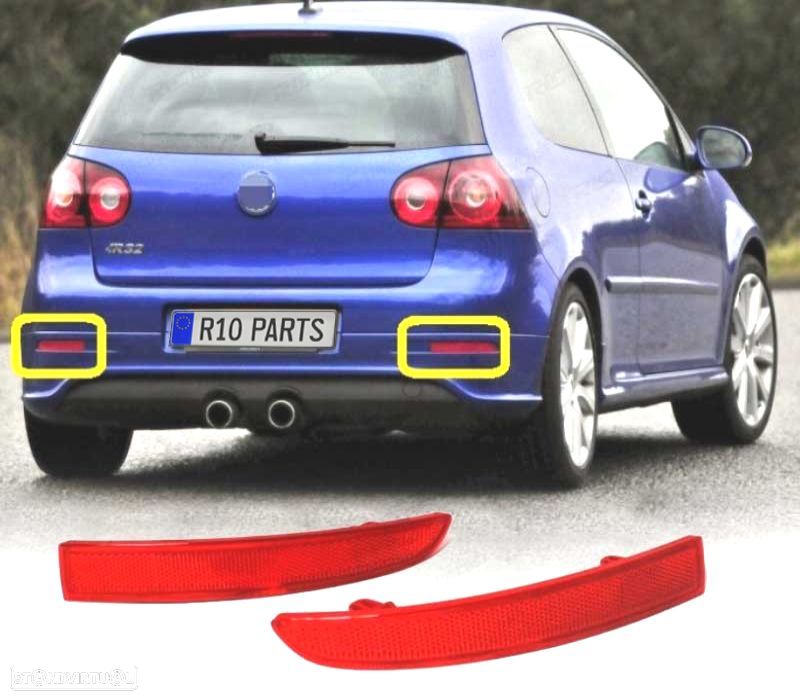 REFLECTOR DE PARA-CHOQUES VOLKSWAGEN VW GOLF 5 03-08 DIFUSOR LOOK R32 - 1