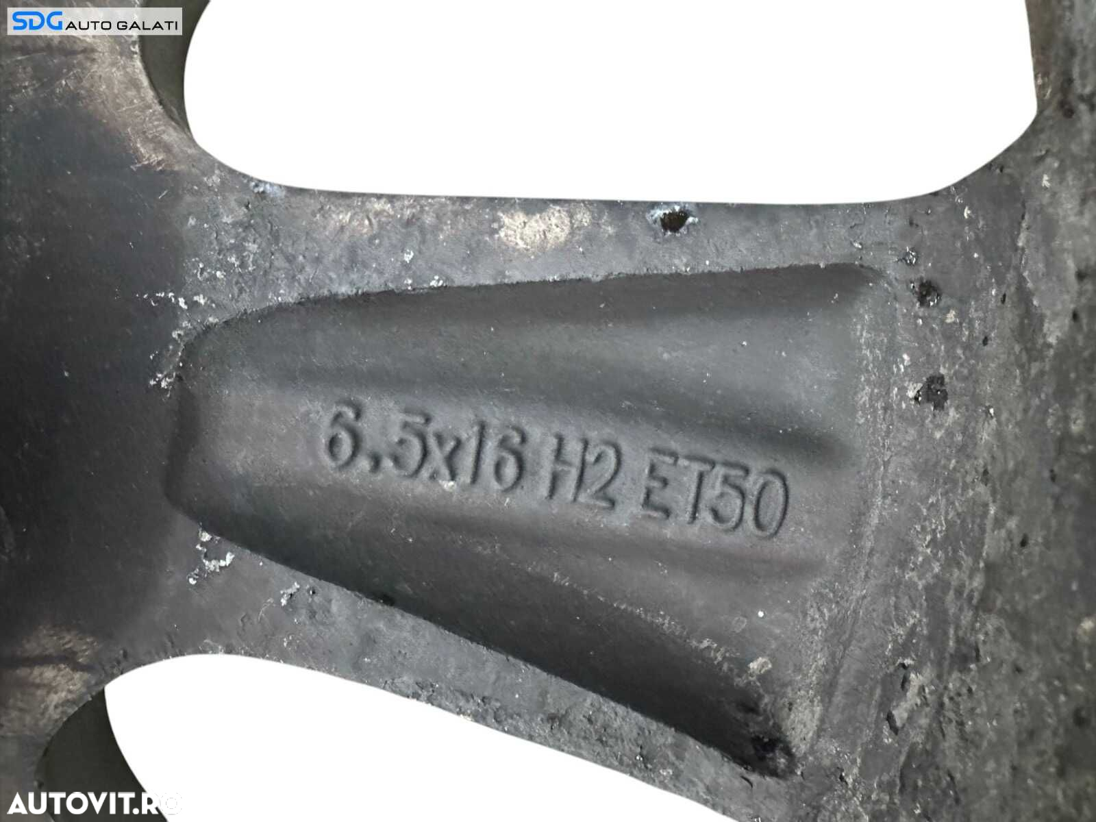 Janta Roata Rezerva Aliaj 205 55 16 R16 5x112 6.5x16 ET50 Volkswagen Passat B5 1997 - 2001 [V0160] - 4