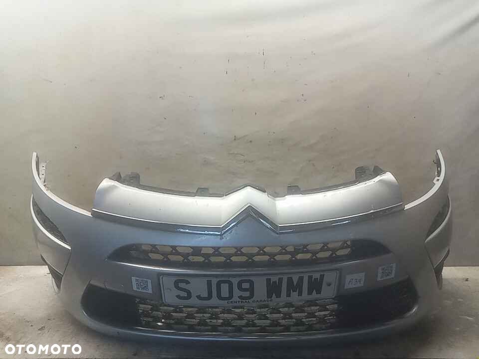 $ ZDERZAK PRZÓD PRZEDNI CITROEN C4 PICASSO I HALOGEN EZRC SREBRNY - 1