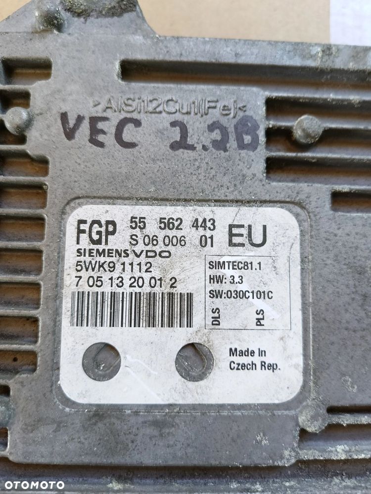.Vectra C zestaw startowy komputer 2,2 16V 155KM Direct benzyna EU Opel - 2