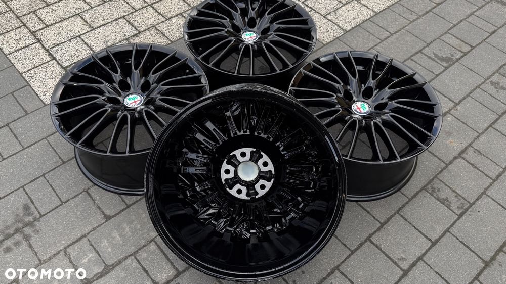 Alufelgi r17 Alfa Romeo 5x110 ET41 7.5J Koła felgi black brera 159 giulietta - 9