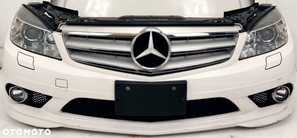 MERCEDES C W204 ZDERZAK AMG MASKA BŁOTNIK LAMPY BI XENON PAS CHŁODNICE - 3
