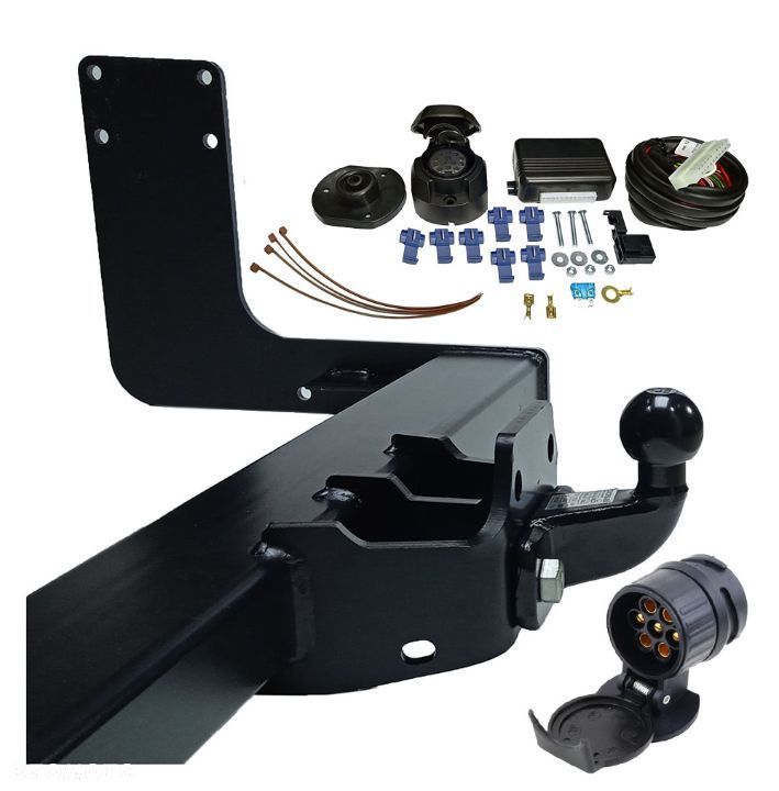 HAK HOLOWNICZY + MODUŁ 13PIN/7 VOLKSWAGEN  VW CRAFTER 1 I 2006-16 MERCEDES SPRINTER 2 II LONG MAX - 5