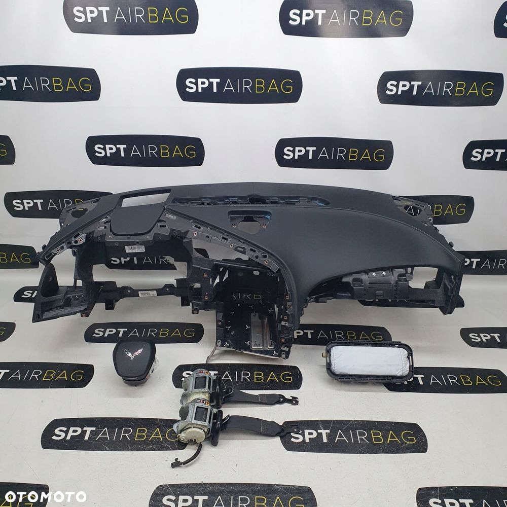 CHEVROLET CORVETTA C7 DESKA ROZDZIELCZA KONSOLA KOKPIT PODUSZKI AIRBAG AIR BAG PASY KIT SET - 1