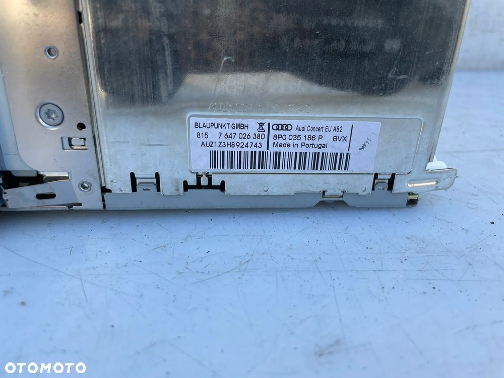 RADIO CD AUDI CONCERT 2DIN Z KODEM 8P0035186P - 5