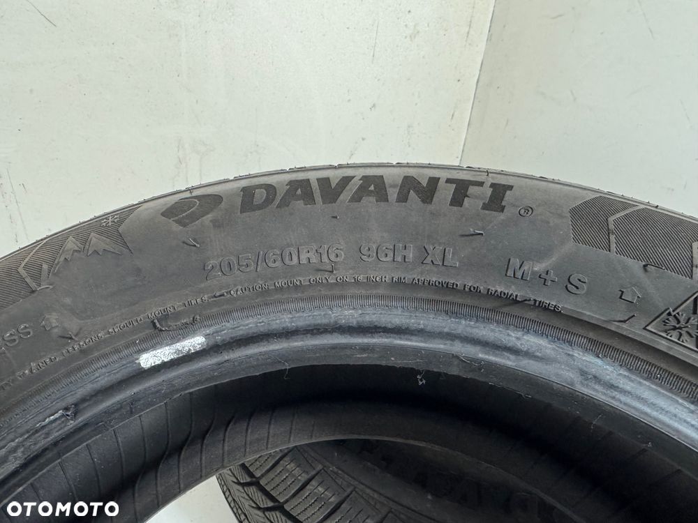 OPONY ZIMOWE 4 SZTUKI 205/60/16 DAVANTI WINTOURA ŁADNE - 6