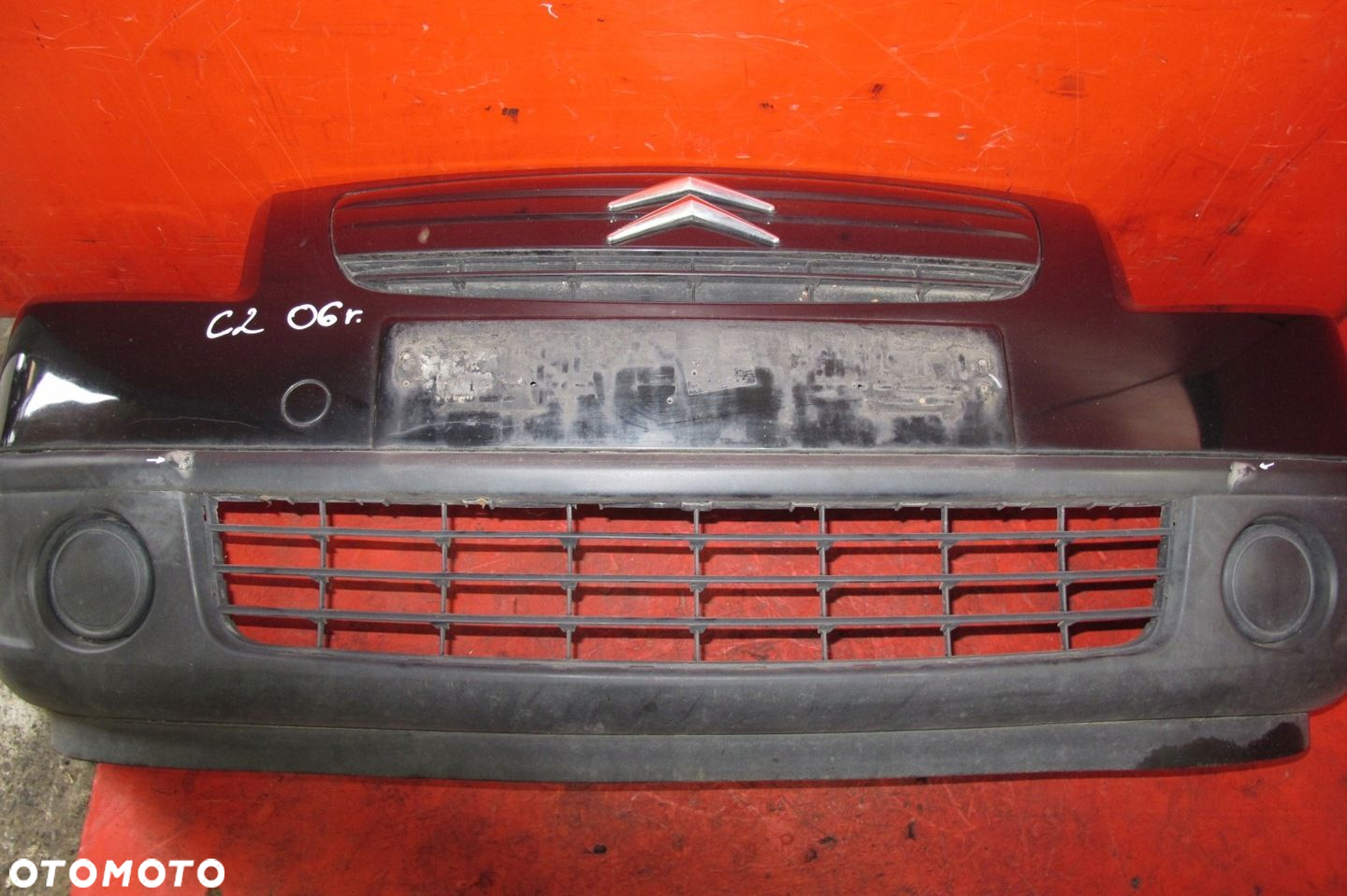 CITROEN C2 JM 03-08 ZDERZAK PRZEDNI PRZÓD CZARNY EXY - 4