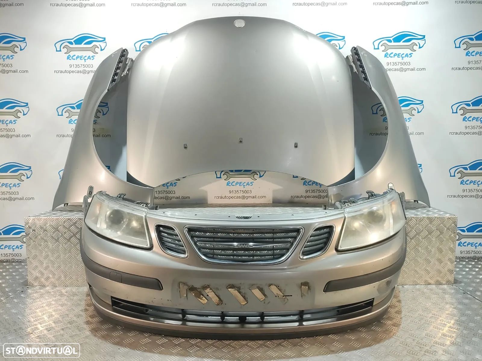 FRENTE COMPLETA SAAB 93 9-3 9.3 2 II MK2 YS3F CAPOT PARACHOQUES GUARDA-LAMAS OTICAS - 1