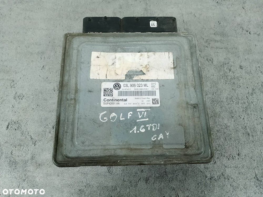 KOMPUTER, STEROWNIK VW GOLF VI 03L906023ML  03L907425C 5WP42691AA 1.6 - 4