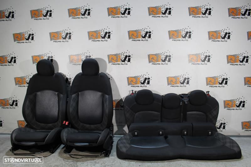 Bancos MINI Cooper F55 em Pele e Tecido com Quartelas - 1