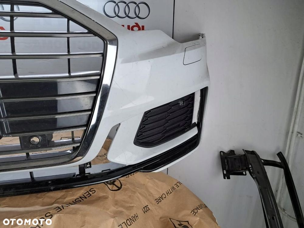 ZDERZAK AUDI A6 C8 4K 4K0 S-LINE 2019-2023 BLACK EDITION GRILL KRATKA - 3