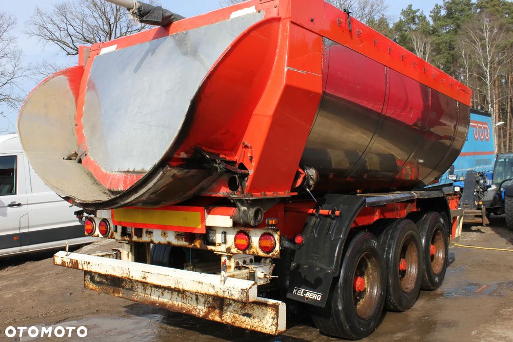 Kel-Berg WYWROTKA TYLNO ZSYPOWA 3 OSIOWA NETTO 27000ZŁ KLAMKA DO POZIOMOWANIA PRZYCZEPY - 1