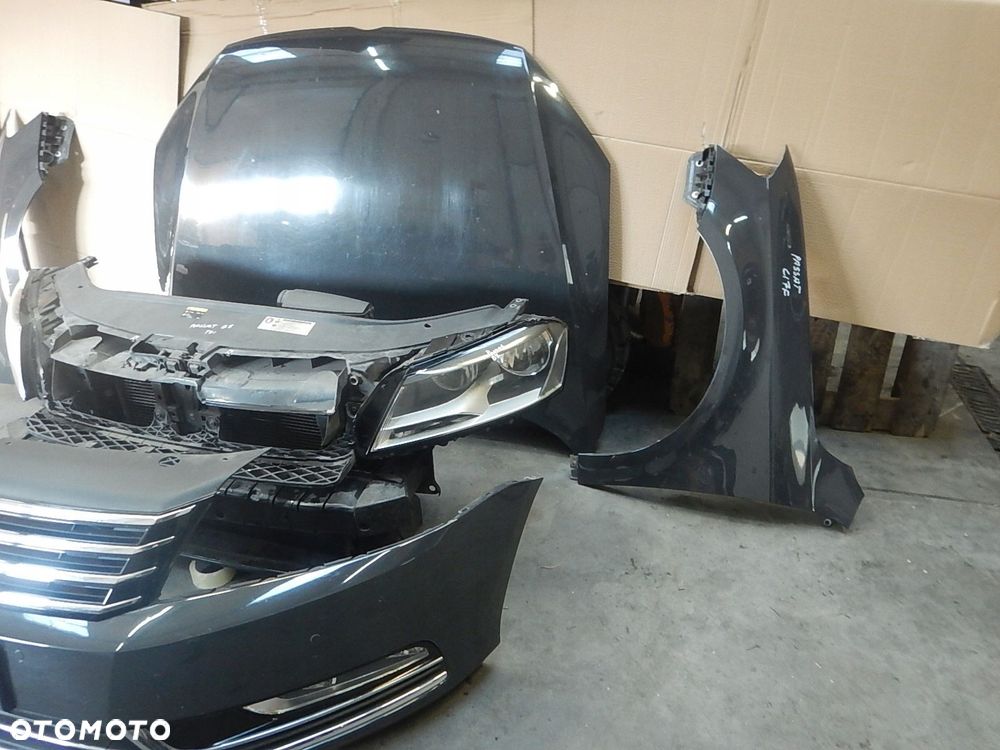 kompletny przod passat b7 li7f maska zderzak błotniki lampy pas europa - 9