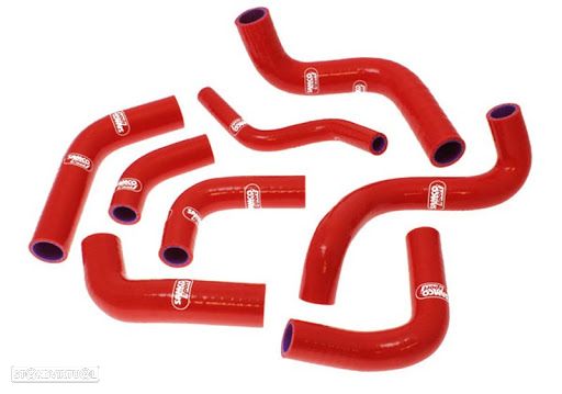 kit tubos radiador samco ducati 748 / 916 / 996 vermelho - 1