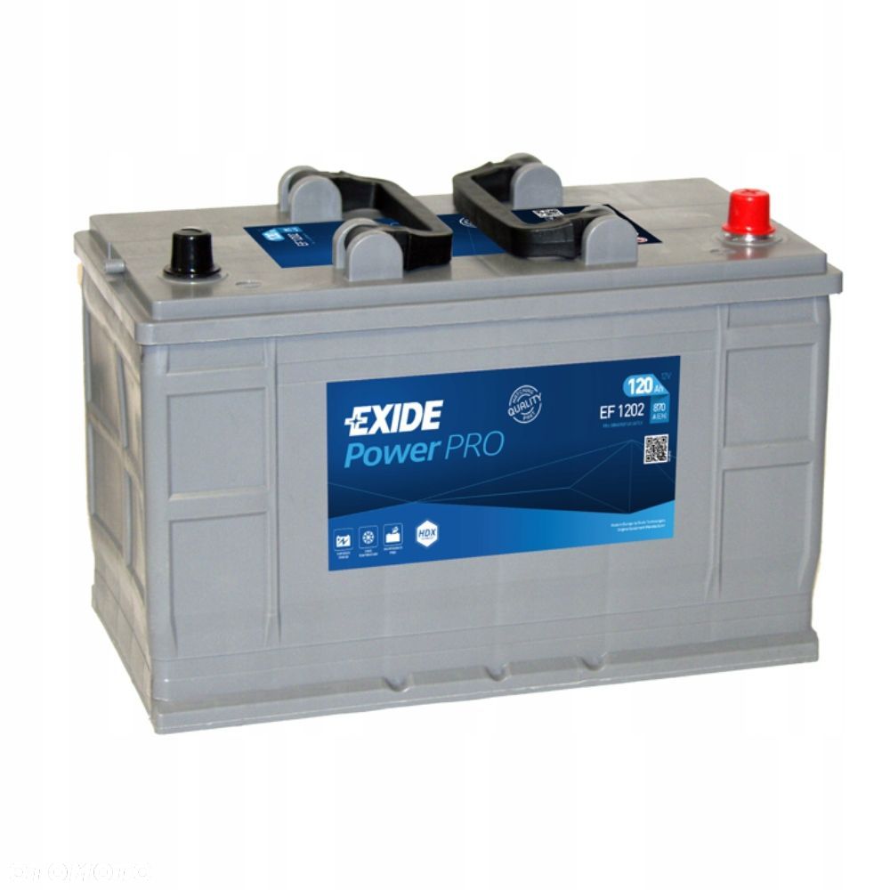 Akumulator Exide Excell Power Pro 120Ah 870A EF1202 P - 1