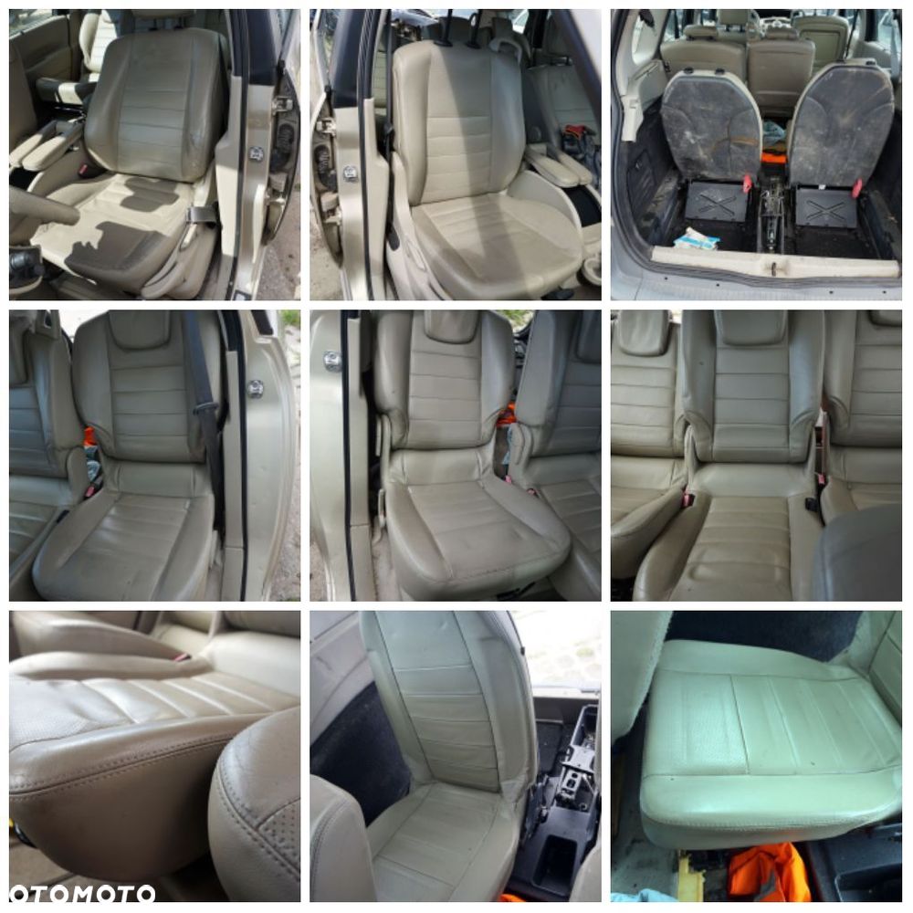 FOTELE FOTEL PRZEDNI LEWY PRAWY KANAPA WNĘTRZE SCENIC GRAND II PH2 LIFT SKÓRA BEŻOWA 7-OS RENAULT 2006-2009 - 1