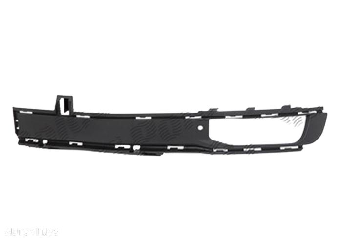 Grila bara fata Vw Transporter (T6), 04.2015- Caravelle, parte montare stanga/dreapta, model cu gaura proiector, 95N127-5, - 1