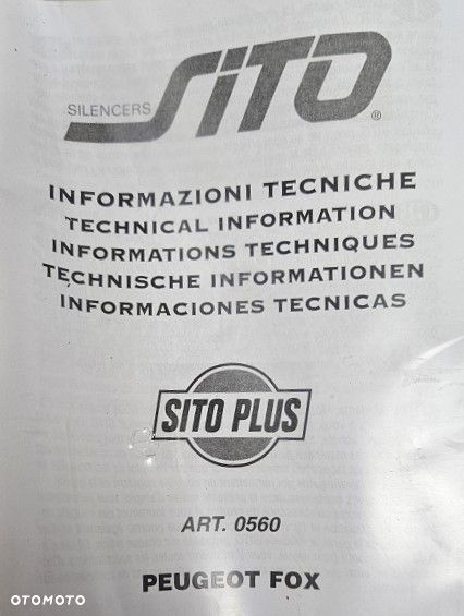 Tłumik SITO PLUS Peugeot Fox / Honda Wallaroo - 3
