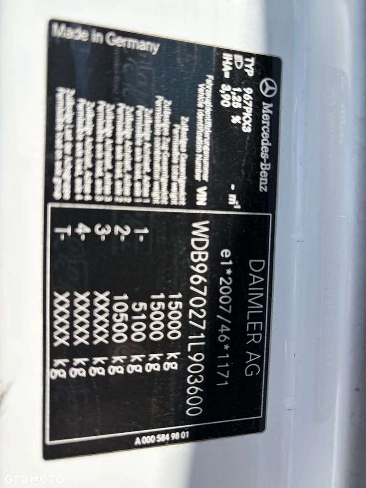 Mercedes-Benz ATEGO 1524  EURO 6 (1527, 1530) kontener z windą , kabina przeedłużana  z łóżkiem składanym - 23