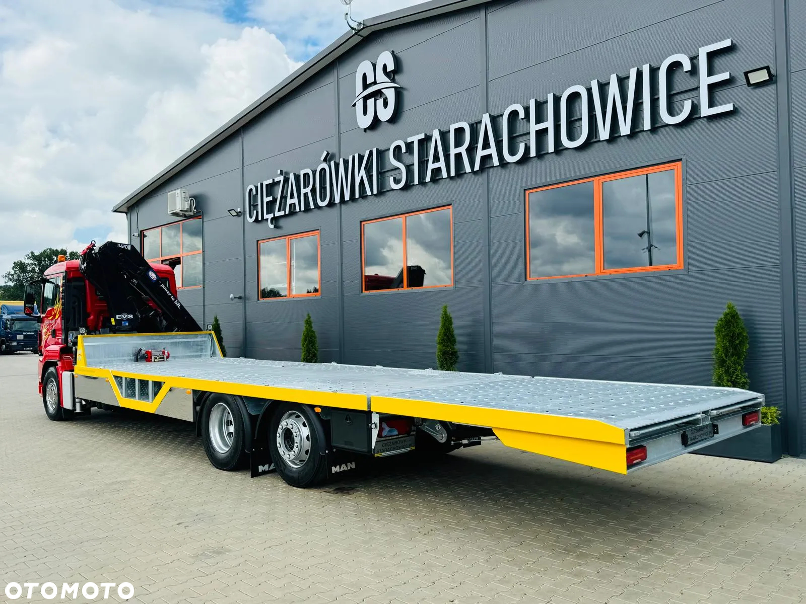 MAN MAN MAN TGS TGX 26.360 E5 laweta uniwersalna 10,2m + Dźwig HDS HMF 1420 K2 / do przewozu kontenerów / pomoc drogowa / platforma / energetyka/ kran krane dzwig hds żuraw - 4