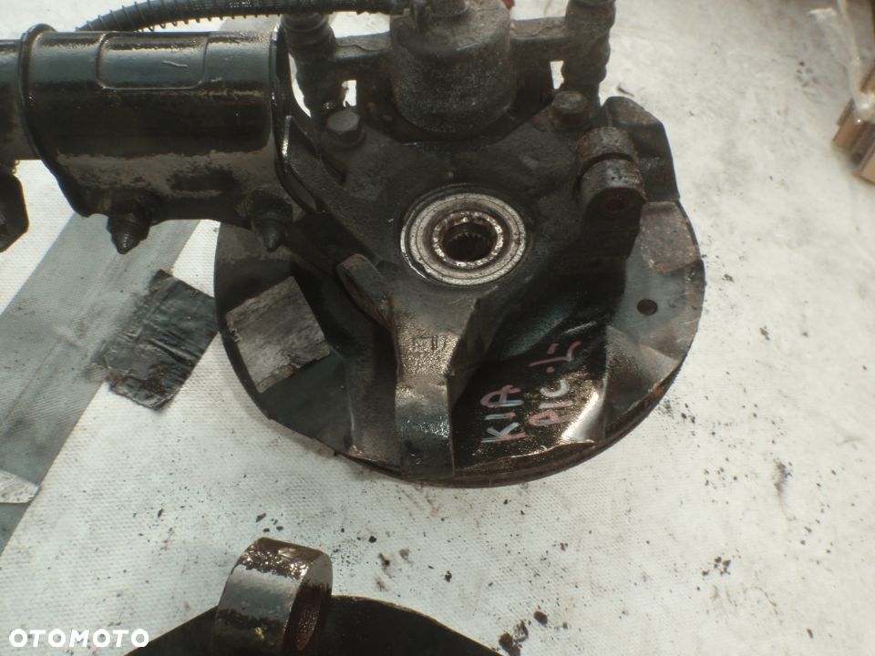 tarcza tarcze przewód hamulca hamulcowe klocki osłona blacha tarcza kotwiczna piasty kia picanto I - 7