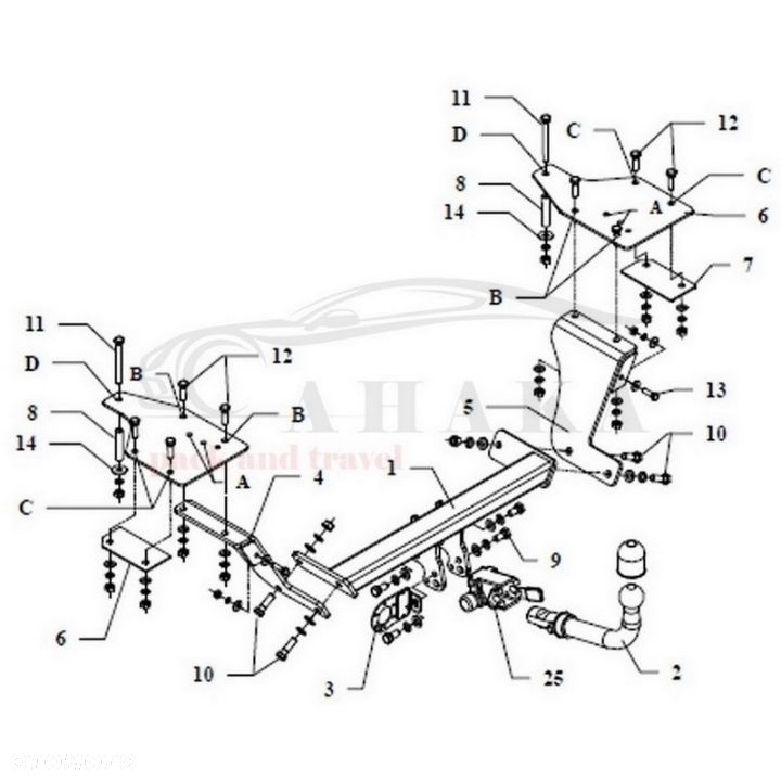 Hak Holowniczy Automat Do Fiat Sedici Pick-Up (4X4) 2005-2014 - 3