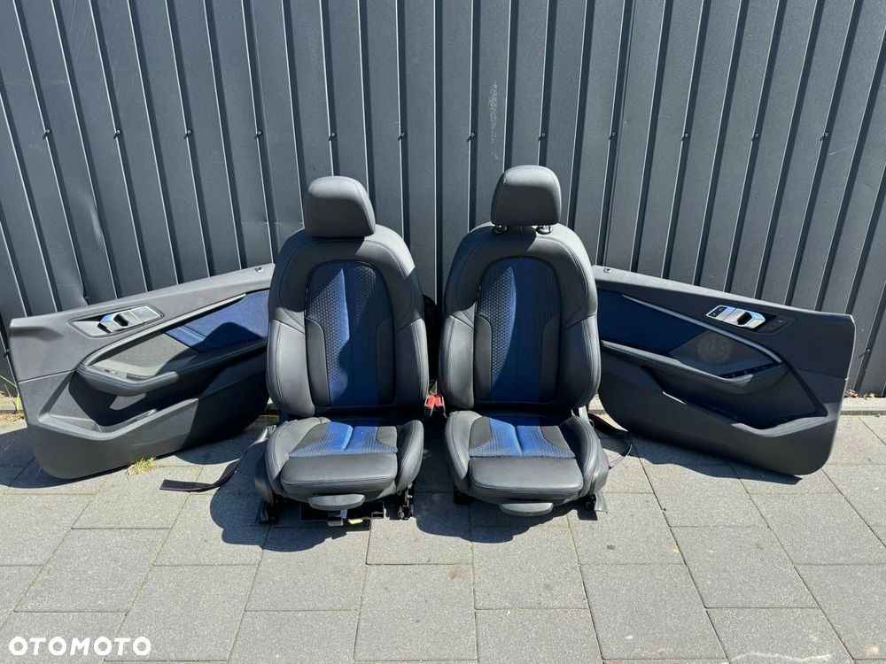 FOTELE TAPICERKA BMW 1 F40 TRIGON CZARNY SPORTOWE ELEKTRYCZNE GRZANE - 1