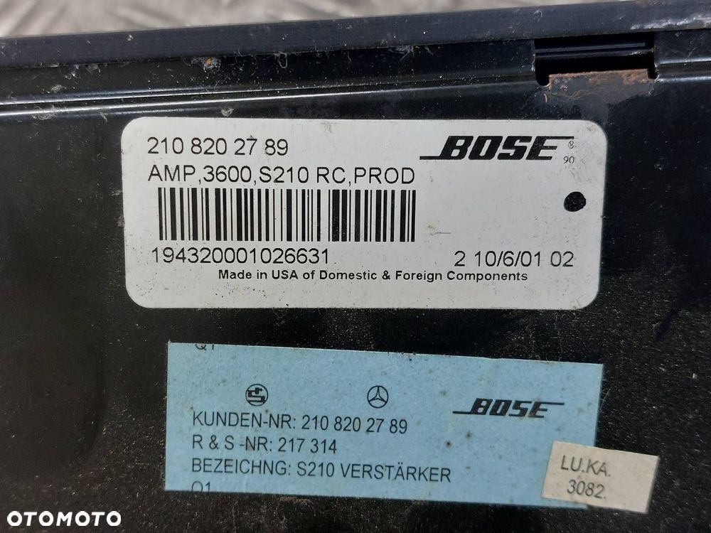WZMACNIACZ AUDIO MERCEDES-BENZ W210 BOSE 2108202789 - 4