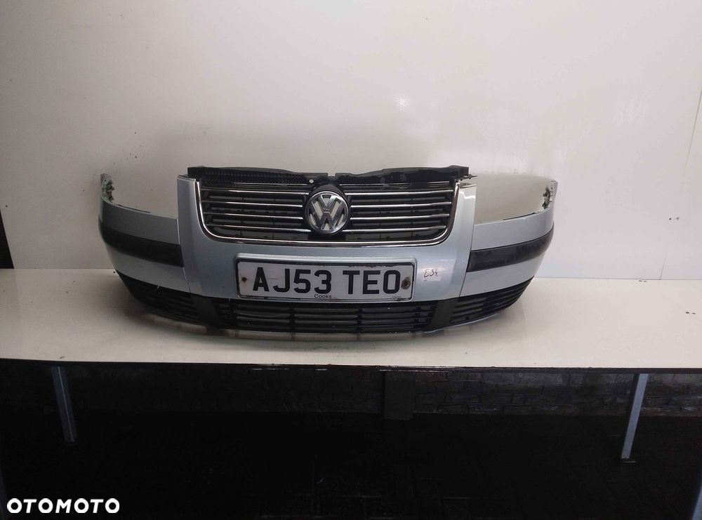 } ZDERZAK PRZÓD PRZEDNI VW VOLKSWAGEN PASSAT B5 LIFT FL LA7W SREBRNY - 1