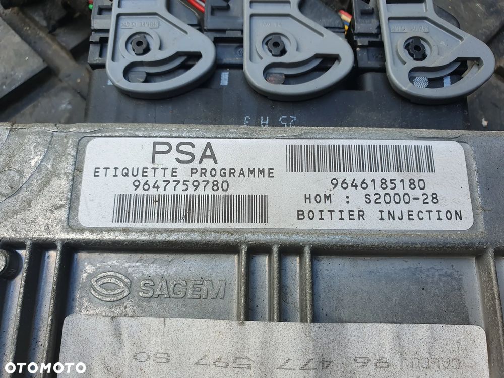 STEROWNIK PEUGEOT 307 1.4 9647759780 9646185180 KOMPUTER STEROWNIK SILNIKA - 2