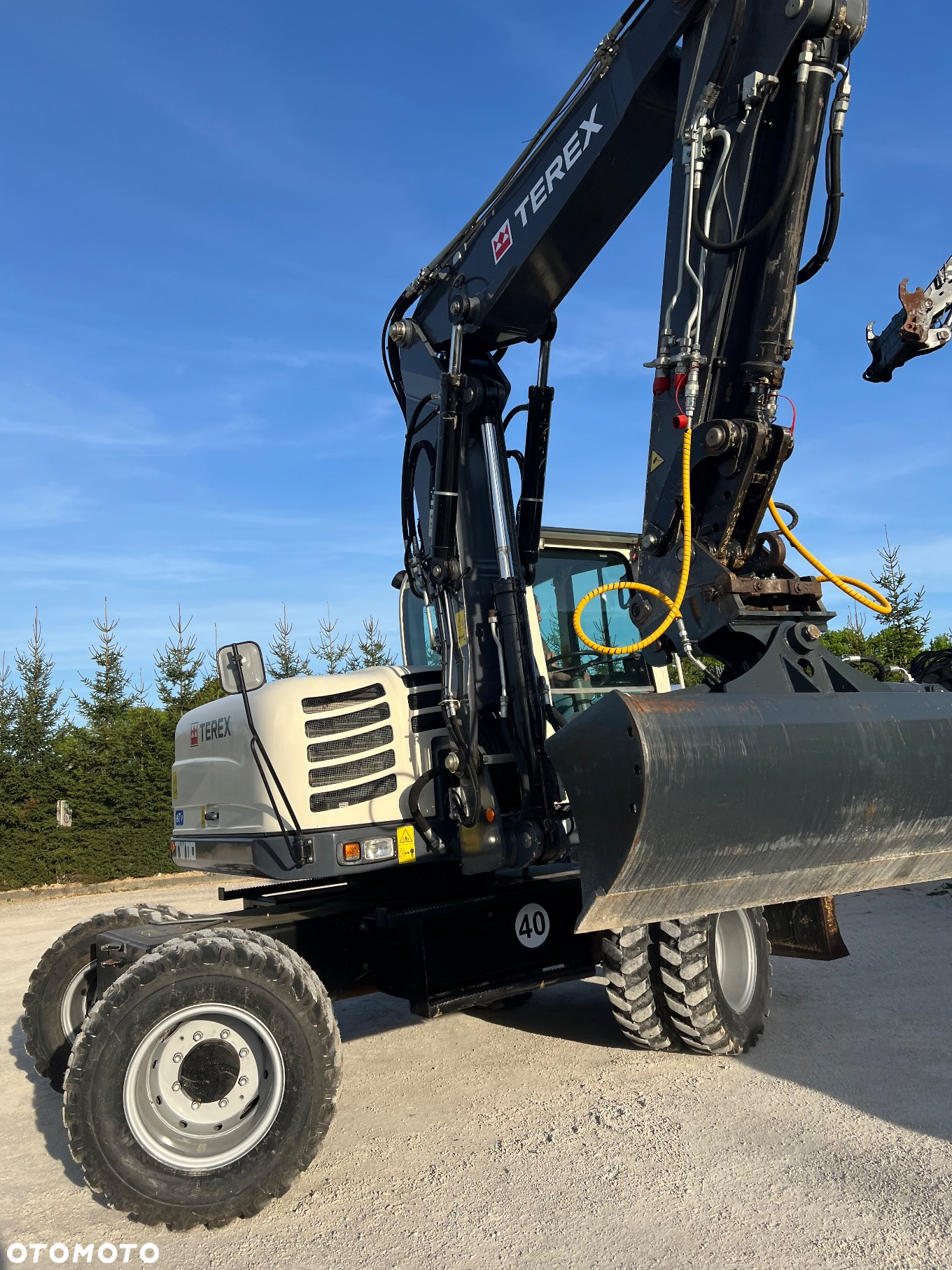 Terex Koparka kołowa TEREX TW110 3x łamane ramię TRIOLE BOOM wersja SPEED 4x4x4 2biegowa 40km/h 1 wł kpl dokumentów KLIMATYZACJA 11ton 4xoś skrętna TW 110  centr smarowanie Cat 313 DEUTZ Volvo Schaeff Jcb - 36