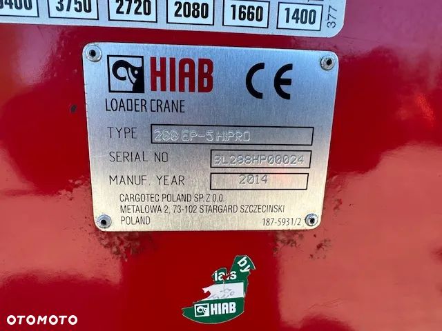 Palfinger HIAB XS 288 EP-5 wysuwow sterowanie radiowe rotor - 11