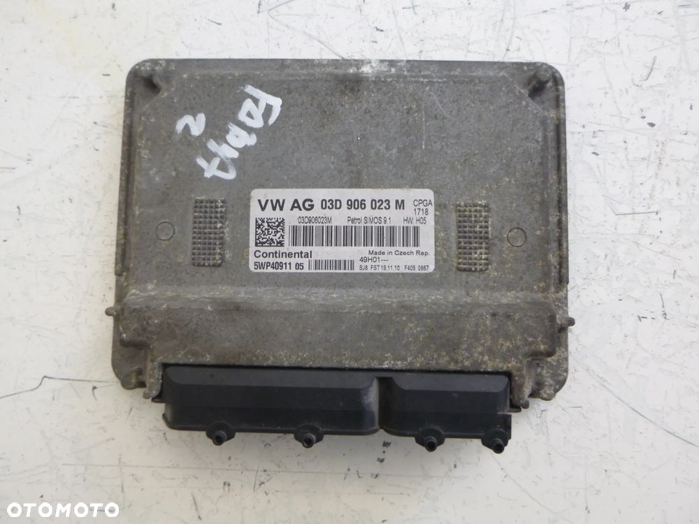 Skoda Fabia II 1,4 TDI sterownik 03D906023M - 1