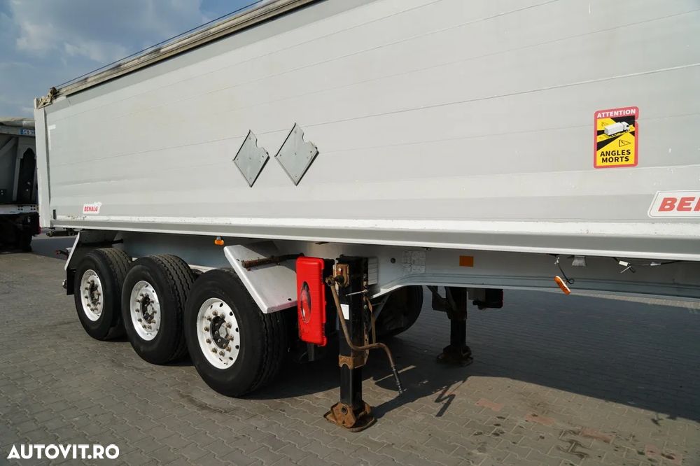 Benalu BASCULĂ BENALU / 29 m³ / ALUMINIU / AXĂ RIDICATĂ / GREUTATE: 5.000 KG / JANTE DIN ALIAJ / PRELATĂ ELECTRICĂ / IMPORTAT - 9