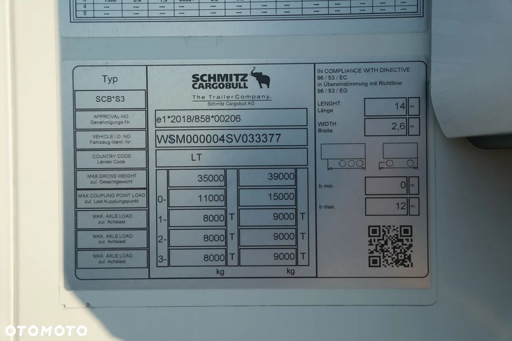 Schmitz Cargobull / CHŁODNIA / THERMO KING SLXi 300 / DOPPELSTOCK / KOSZ NA PALETY - 27