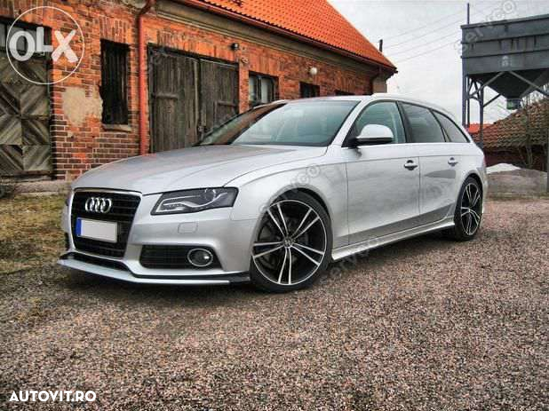 Prelungire spoiler fusta adaos bara fata Audi A4 B8 8K S line RS4 S4 - 5