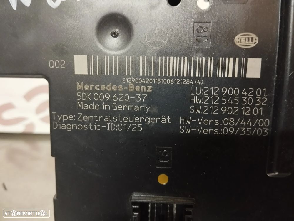 MODULO BSI / SAM / UCH MERCEDES CLASSE E W212 REF. 5DK009620-37 2129004201 2125653032 2129021201 - 2
