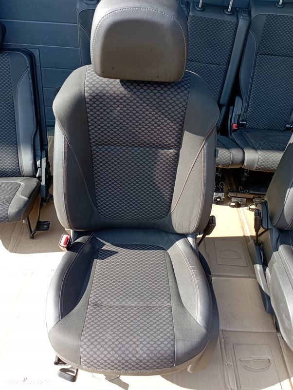 OPEL ZAFIRA C FOTELE KANAPA SIEDZENIA GRZANE PASY TYŁ KOMPLET EUROPA - 1